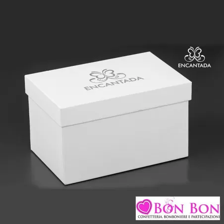 Bomboniera matrimonio profumatore pigna bianca e silver Encantada - 12