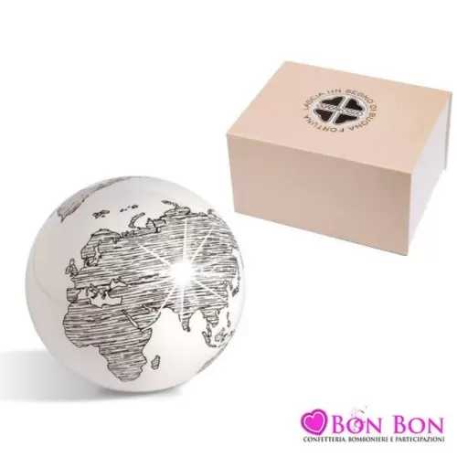 Bomboniera matrimonio quadrifoglio sfera mondo led linea avventura Quadrifoglio - 1