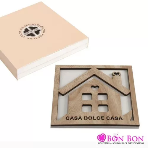 Bomboniera matrimonio quadrifoglio sottopentola casa linea sapore Quadrifoglio - 1