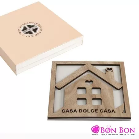 Bomboniera matrimonio quadrifoglio sottopentola casa linea sapore Quadrifoglio - 1
