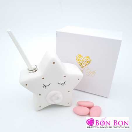 Bomboniera nascita e battesimo profumatore stella girl Royal Gifts - 9