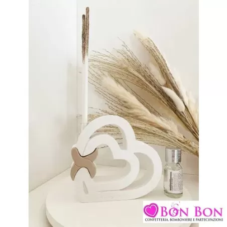 Bomboniera matrimonio claraluna profumatore cuore con kit Claraluna - 13