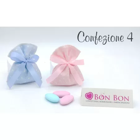 Bomboniera nascita e battesimo elefante con fiocco rosa Ilary Queen - 6