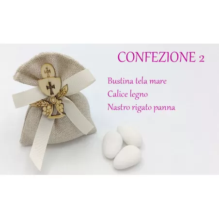 Bomboniera prima comunione bimba con cuscino Ilary Queen - 4