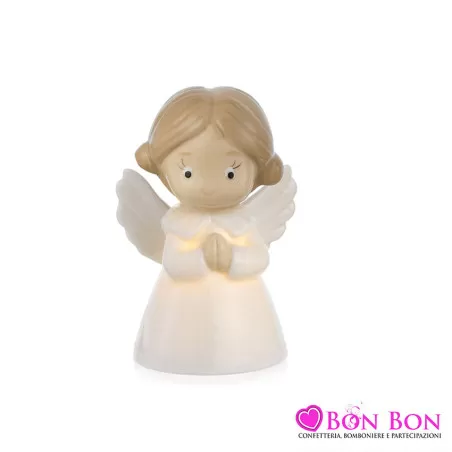 Bomboniera prima comunione angioletto con luce led Ilary Queen - 1