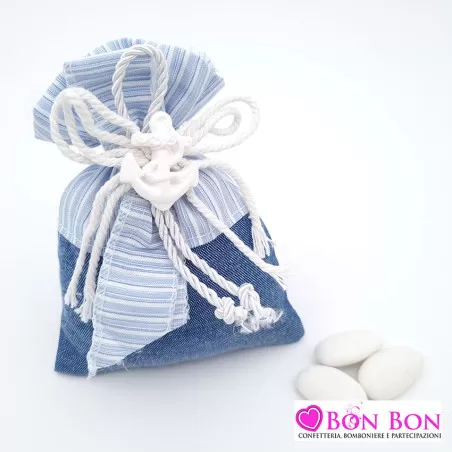 Sacchetto prima comunione linea mare 3 assortiti con applicazione Royal Gifts - 2