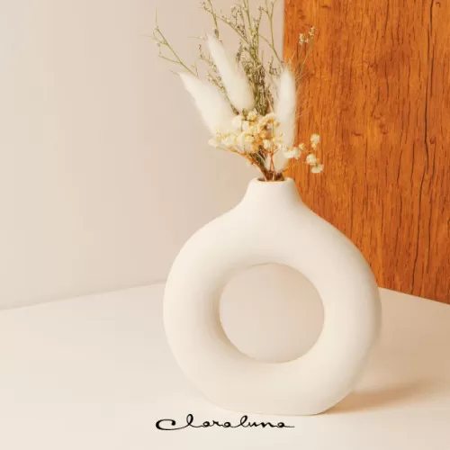 Bomboniera matrimonio claraluna 2023 vaso con pampas Claraluna - 1