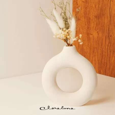 Bomboniera matrimonio claraluna 2023 vaso con pampas Claraluna - 1