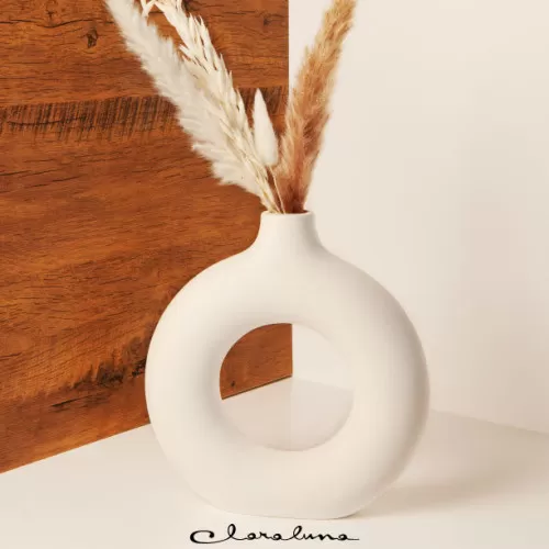 Bomboniera matrimonio claraluna 2023 vaso medio con pampas Claraluna - 1