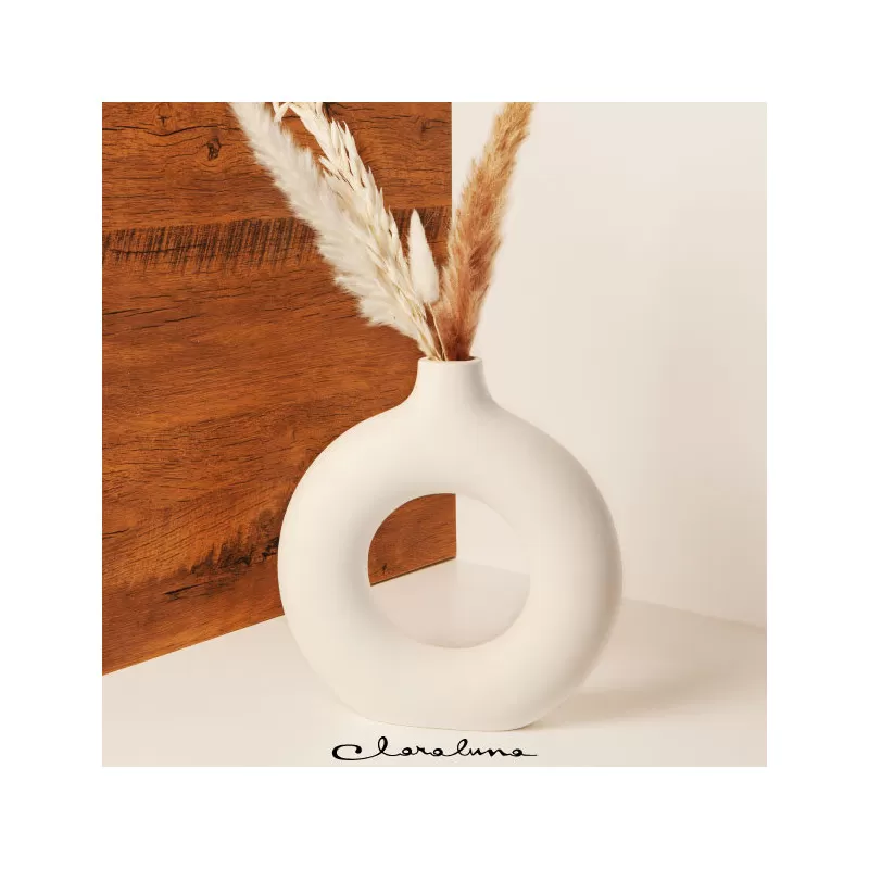 Bomboniera matrimonio claraluna 2023 vaso medio con pampas Claraluna - 1