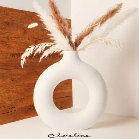 Bomboniera matrimonio claraluna 2023 vaso grande con pampas Claraluna - 1