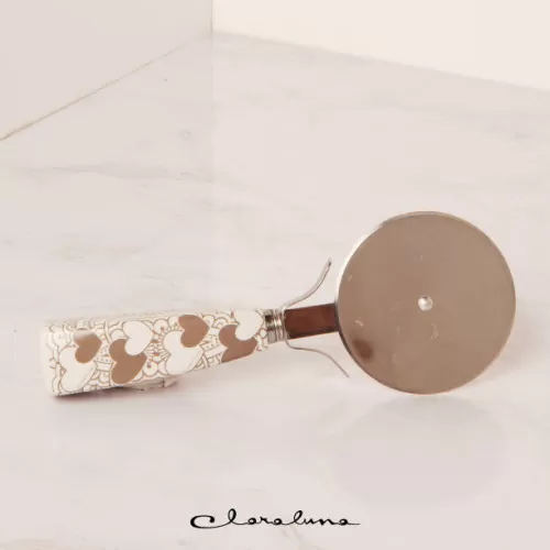 Bomboniera matrimonio claraluna 2023 taglia pizza decoro cuori Claraluna - 1