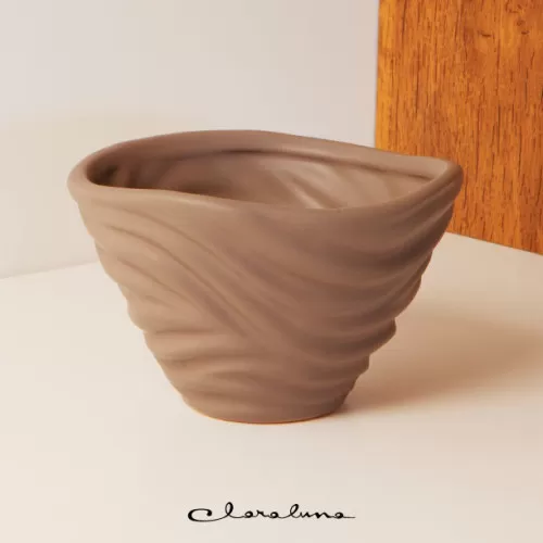 Bomboniera matrimonio claraluna 2023 ciotola onde tortora Claraluna - 1