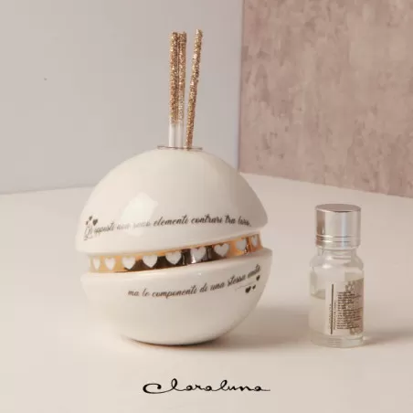 Bomboniera matrimonio claraluna 2023 profumatore sfera con frase Claraluna - 1