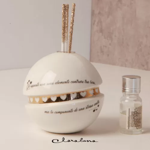 Bomboniera matrimonio claraluna 2023 profumatore sfera con frase grande Claraluna - 1