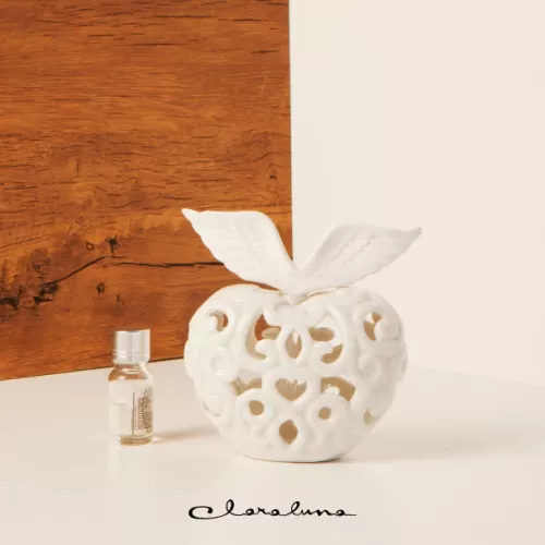 Bomboniera matrimonio claraluna 2023 profumatore cuore con le ali piccolo bianco Claraluna - 1