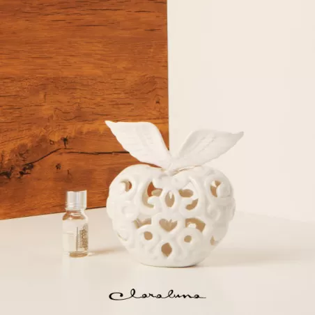 Bomboniera matrimonio claraluna 2023 profumatore cuore con le ali piccolo bianco Claraluna - 1