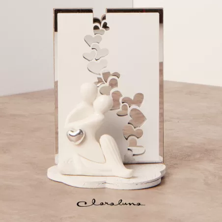 Bomboniera matrimonio claraluna 2023 coppia sposi piccola bassa con cornice Claraluna - 1