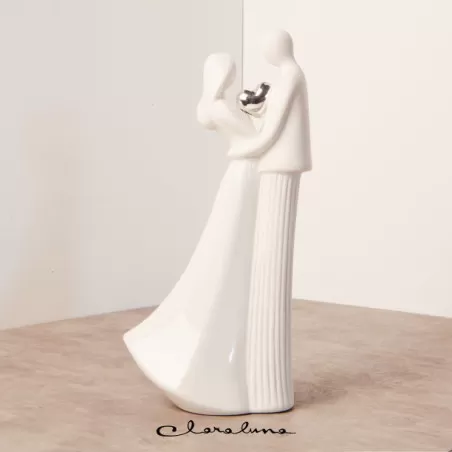 Bomboniera matrimonio claraluna 2023 coppia sposi alta in piedi Claraluna - 1