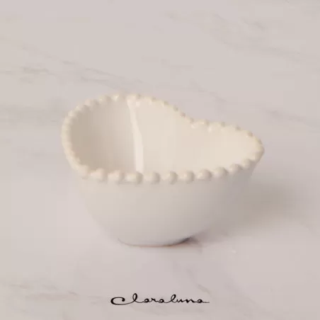 Bomboniera matrimonio claraluna 2023 ciotolina cuore bianca Claraluna - 1