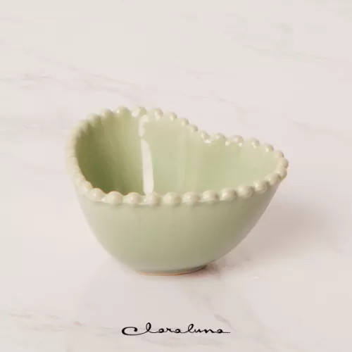 Bomboniera matrimonio claraluna 2023 ciotolina cuore verde Claraluna - 1