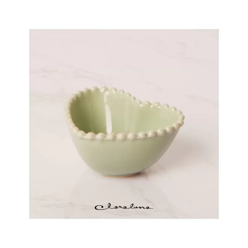 Bomboniera matrimonio claraluna 2023 ciotolina cuore verde Claraluna - 1