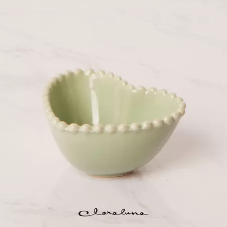 Bomboniera matrimonio claraluna 2023 ciotolina cuore verde Claraluna - 1