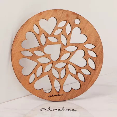 Bomboniera matrimonio claraluna 2023 sottopentola cuori e foglie Claraluna - 1