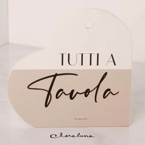 Bomboniera matrimonio claraluna 2023 sottopentola cuore tutti a tavola Claraluna - 1