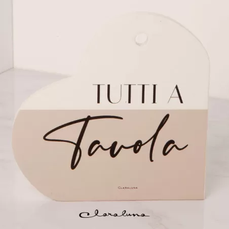 Bomboniera matrimonio claraluna 2023 sottopentola cuore tutti a tavola Claraluna - 1