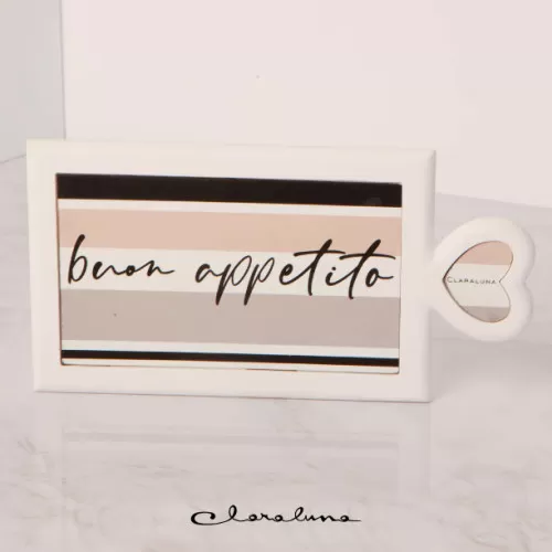 Bomboniera matrimonio claraluna 2023 sottopentola rettangolare buon appetito Claraluna - 1