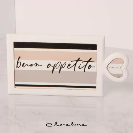 Bomboniera matrimonio claraluna 2023 sottopentola rettangolare buon appetito Claraluna - 1