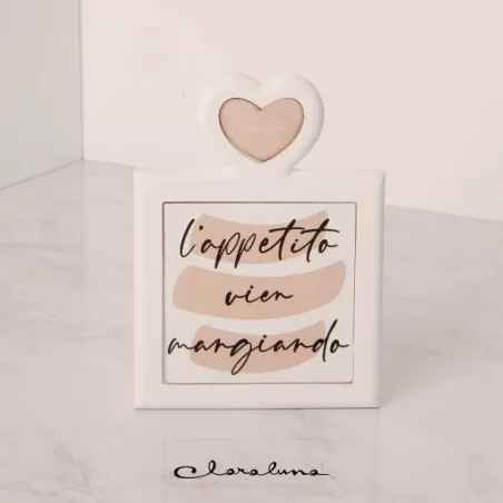 Bomboniera matrimonio claraluna 2023 sottopentola quadrato l´appetito vien mangiando Claraluna - 1