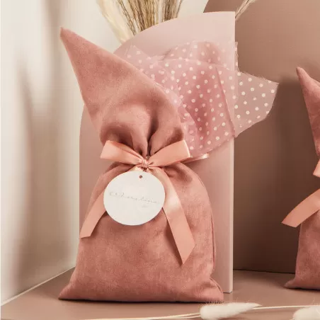 bomboniera nascita fai da te profumatore arcobaleno rosa con frase Claraluna - 2