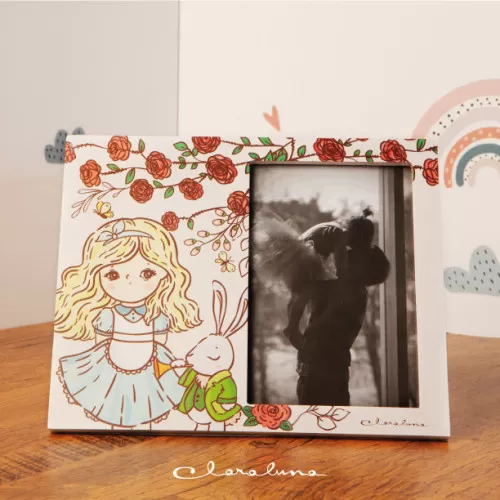 Bomboniera prima comunione portafoto con alice Claraluna - 1