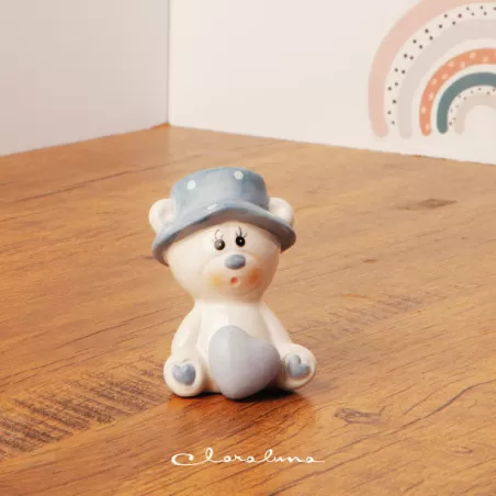 Bomboniera nascita e battesimo orsetto maschio Claraluna - 1