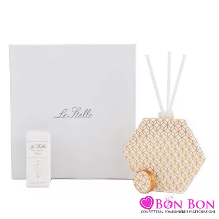 Bomboniera matrimonio profumatore esagonale hypnosis Le stelle - 1