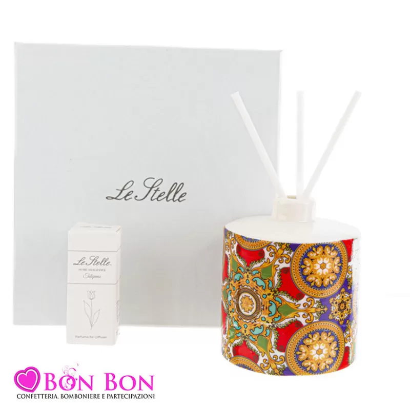 Bomboniera matrimonio profumatore tondo royal carousel Le stelle - 1