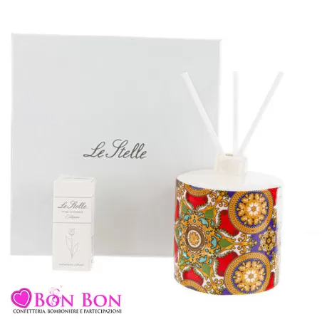 Bomboniera matrimonio profumatore tondo royal carousel Le stelle - 1