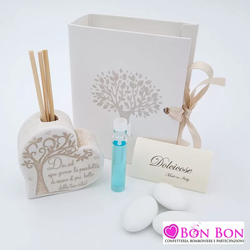 Bomboniera matrimonio dolcicose profumatore cuore dai ad ogni giorno Dolcicose - 1