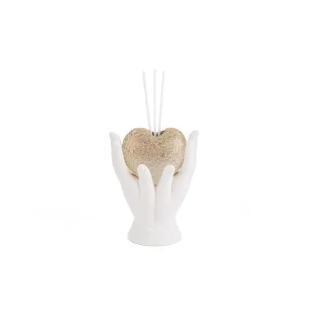 Bomboniera matrimonio profumatore cuore mani con led Le stelle - 13