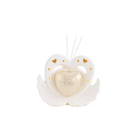 Bomboniera matrimonio profumatore ali cuore con led Le stelle - 12