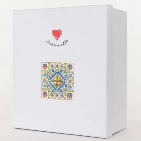 Bomboniera matrimonio cuorematto solidale zuccheriera decoro siciliano Cuorematto - 3