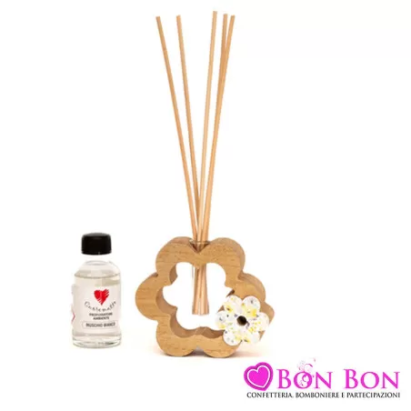 Bomboniera matrimonio solidale cuorematto profumatore fiore Cuorematto - 1