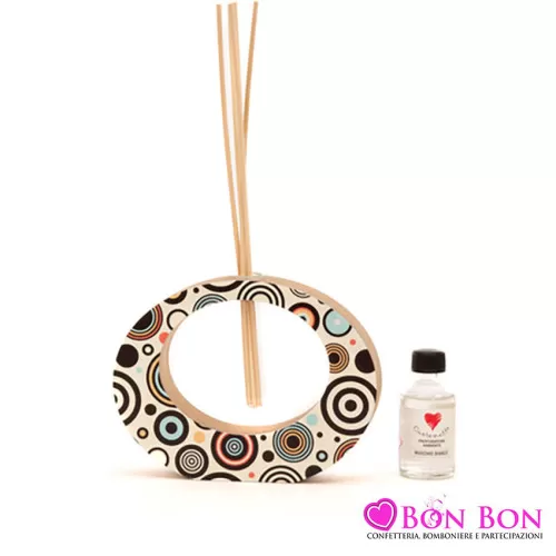 Bomboniera matrimonio solidale cuorematto profumatore ellisse rococo Cuorematto - 1