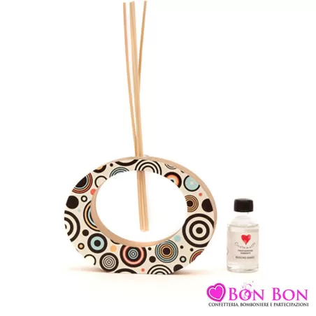 Bomboniera matrimonio solidale cuorematto profumatore ellisse rococo Cuorematto - 1