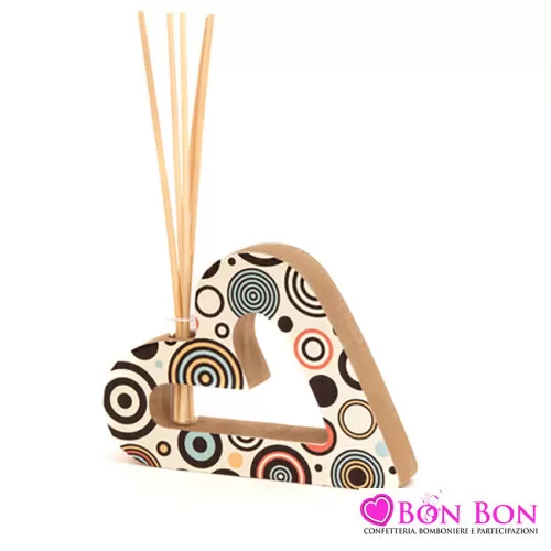 Bomboniera matrimonio solidale cuorematto profumatore cuore rococo Cuorematto - 1