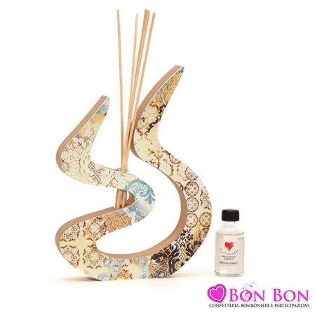 Bomboniera matrimonio solidale cuorematto profumatore doppio vintage Cuorematto - 1