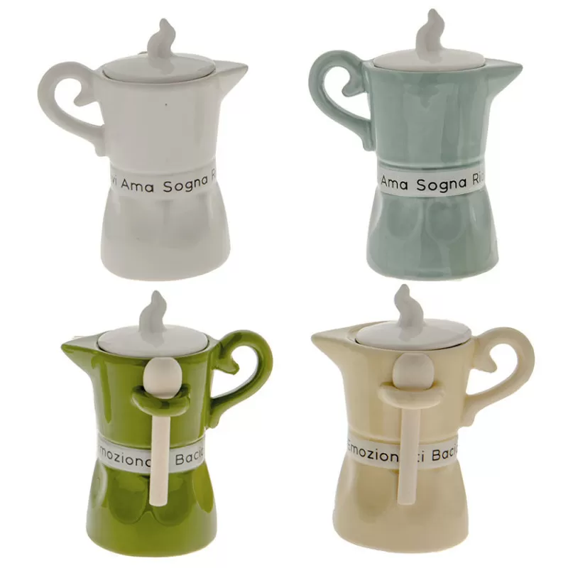 Bomboniera matrimonio zuccheriera moka linea vita ETM - 1