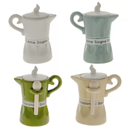 Bomboniera matrimonio zuccheriera moka linea vita ETM - 1